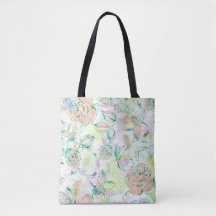 Rosas de pintura de mão de aquarelas