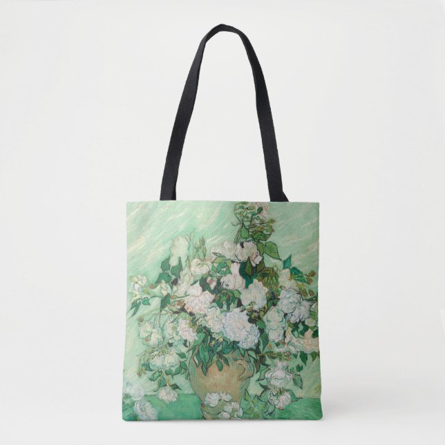 Bolsa Tote Rosas de Vincent Van Gogh (Frente)