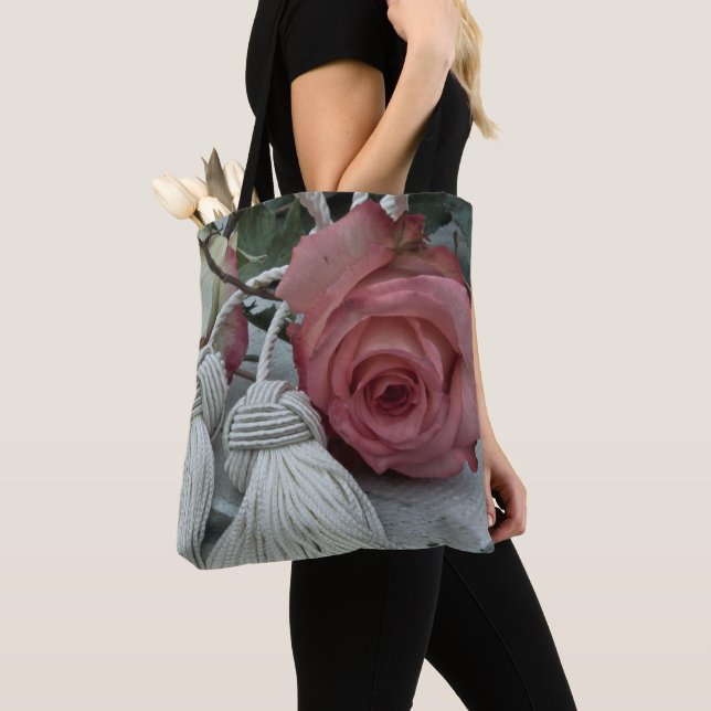 Bolsa Tote Rosas E Bruxelles (Close Up)