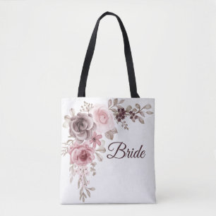 Bolsa Tote Rosas e Flores de Vintage