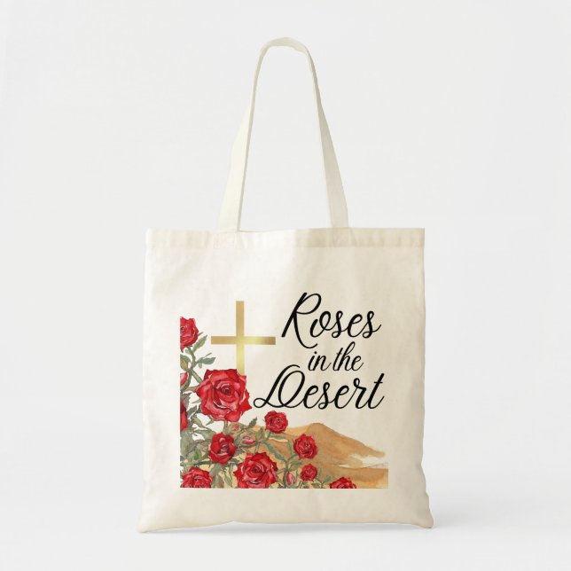 Bolsa Tote Rosas no deserto (Frente)