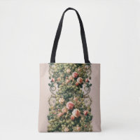 Rosas Pink Shabby Chic Videiras Floral Elegante