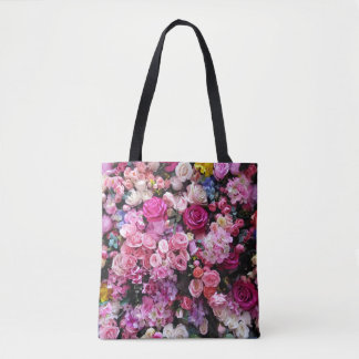 BOLSA TOTE ROSAS ROMÂNTICOS