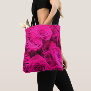 Bolsa Tote Rosas rosa-cinzento bonito