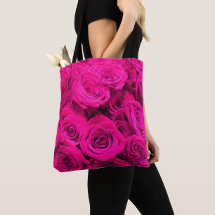 Bolsa Tote Rosas rosa flores rosa floração rosa rosa