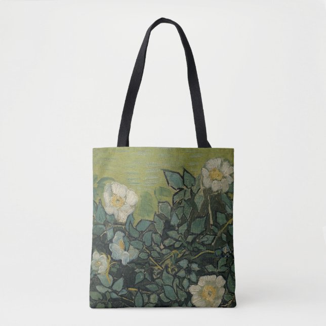 Bolsa Tote Rosas selvagens de Vincent van Gogh (Frente)