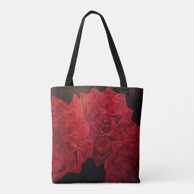 Bolsa Tote Rosas Vermelhas (Verso)