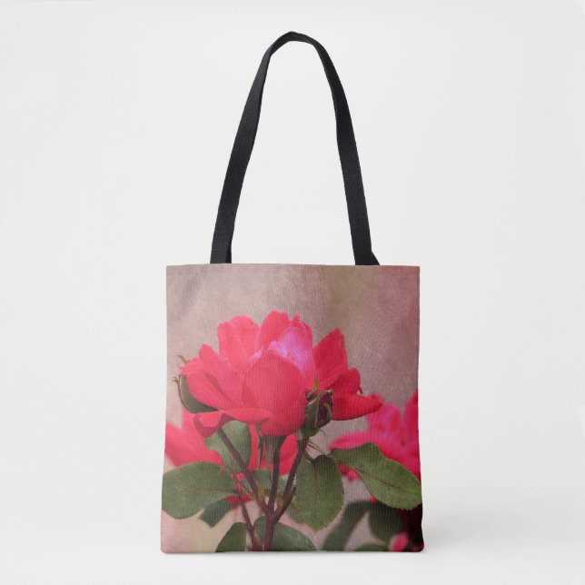 Bolsa Tote Rosas vermelhas (Frente)