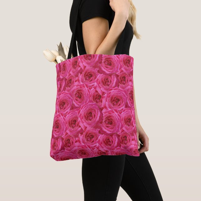 Bolsa Tote Rosas vermelhas, flores, vermelho, amor (Close Up)