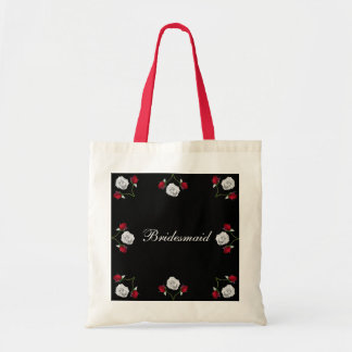 Bolsa Tote Rosas vermelhos e brancos que wedding a sacola