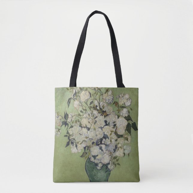 Bolsa Tote Rosas Vincent van Gogh Galeria FloralHD (Frente)