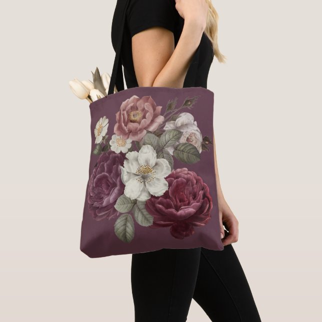 Bolsa Tote Rosas Vintage (Close Up)
