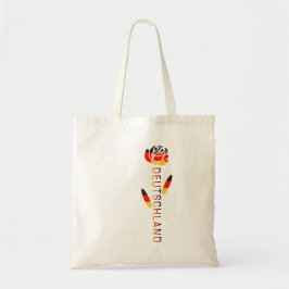 Bolsa Tote Rose da Bandeira Alemã Deutschland