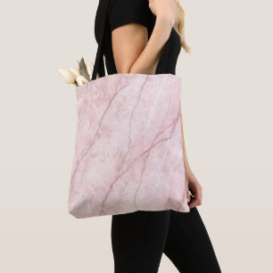 Bolsa Tote Rose Marble Orgânico Blush Rosa Empolvilhado