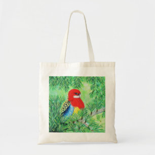 Bolsa Tote Rosella Bird Painting