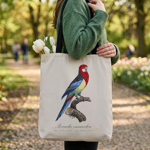 Bolsa Tote Rosella-oriental ou periquito Platycercus eximius