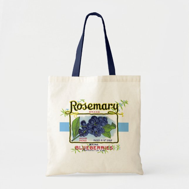 Bolsa Tote Rosemary Blueberry Bag (Frente)
