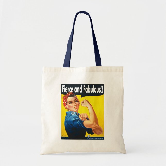 Bolsa Tote Rosie A Rebitadeira Feroz e Fabulosa (Frente)