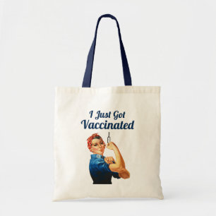 Bolsa Tote Rosie the Riveter Covid- 19 Vacina Vacinada