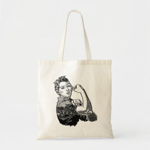 Bolsa Tote Rosie-The-Riveter Feminista - Gráfico De Arte-Linh