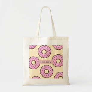 Bolsa Tote Rosquinha Cor de Rosa Personalizada