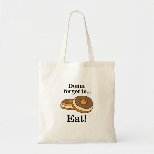 Bolsa Tote Rosquinha de Açúcar Donut  (Frente)