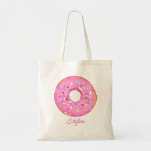 Bolsa Tote Rosquinha de Aquarela Cor-de-Água Cor-de-Cor-Quent