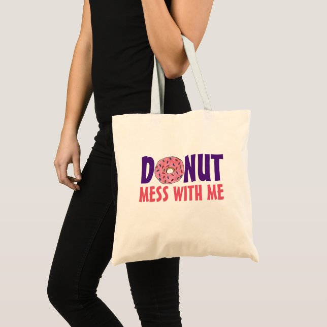 Bolsa Tote Rosquinha Mess Comigo Morango (Frente (produto))