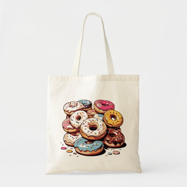 Bolsa Tote Rosquinha Sticker Transparente (Frente)