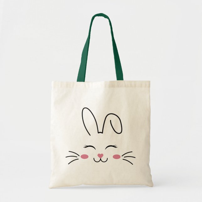 Bolsa Tote rosto de Bunny (Frente)