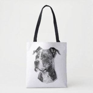 Bolsa Tote Rosto de cão Pitbull