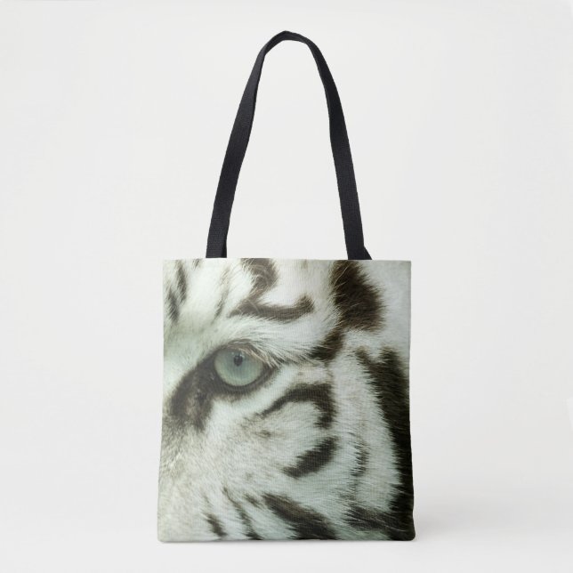 BOLSA TOTE ROSTO DE TIGRE BRANCO (Frente)