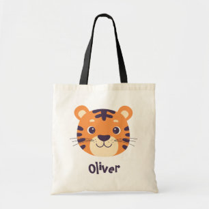 Bolsa Tote Rosto de Tigre Engraçado