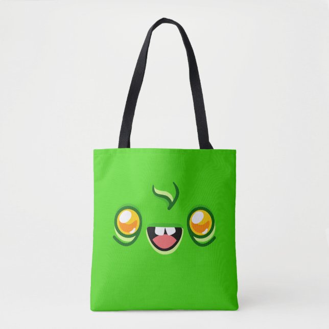 Bolsa Tote Rosto de Zumbi - Salto Feliz (Frente)