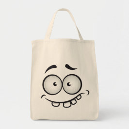 Bolsa Tote Rosto engraçado bonito sorrindo da moda moderna