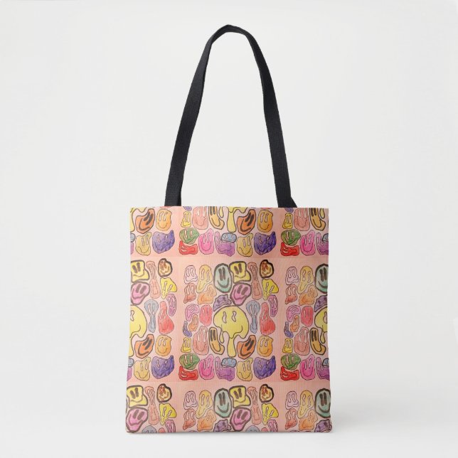 Bolsa Tote rosto feliz (Frente)