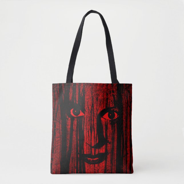 Bolsa Tote Rosto Louco do Halloween (Frente)