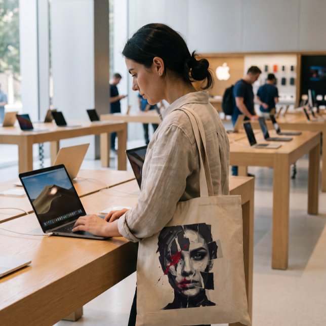 Bolsa Tote Rosto Pintado Rebelde (Criador carregado)