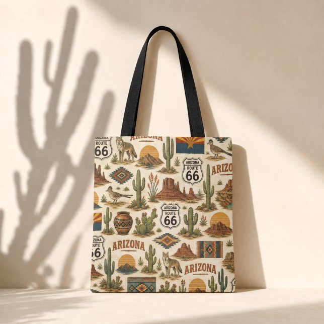 Bolsa Tote Rota Arizona 66 Mercado Nômade (Criador carregado)
