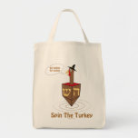 BOLSA TOTE ROTAÇÃO DE THANKSGIVUKKAH OS PRESENTES DE TURQUIA<br><div class="desc">ESTES ORIGINAIS "ROTAÇÃO PRESENTES DA TURQUIA" DELEITARÃO O WHO AMERICANO DOS JUDEUS QUEREM VESTIR SEU ORGULHO JUDAICO AMERICANO EM SUA CAIXA NA ACÇÃO DE GRAÇAS E NA TODA A OUTRA HORA. ESTES PRESENTES ENGRAÇADOS DE CHANUKAH DOS CHAPÉUS, DOS AVENTAIS, DAS CANECAS, DAS CAMISOLAS, E DE MAIS SÃO ESPECIAIS PARA THANKSANUKAH...</div>