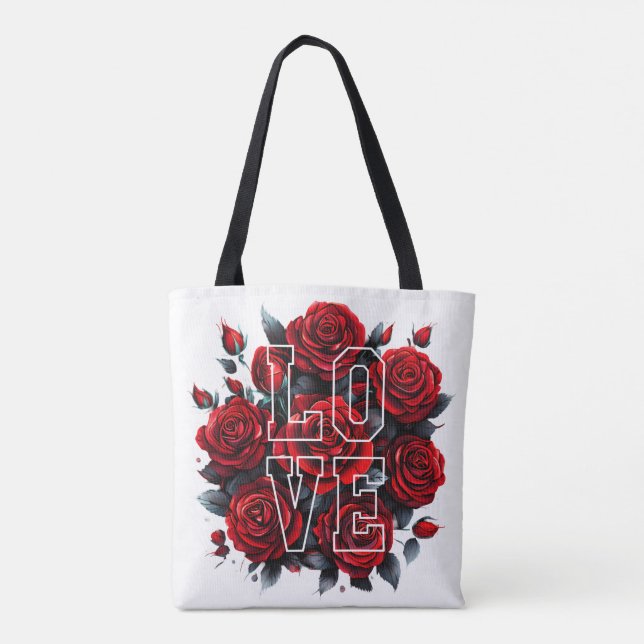 Bolsa Tote Rote Rosen - LOVE (Verso)