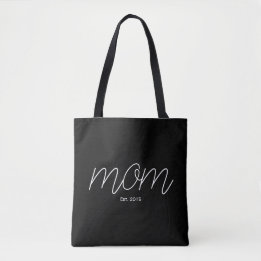 Bolsa Tote Roteiro Branco Mãe Preta Estabelecida