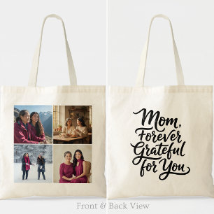 Bolsa Tote Roteiro de Foto da Mamãe para Sempre Grata a Você