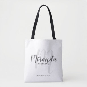 Bolsa Tote Roteiro moderno damas de honra personalizadas