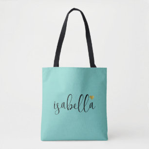 Bolsa Tote Roteiro Personalizado de Dama de Honra Nome Light 