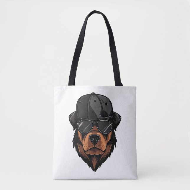 Bolsa Tote Rottweiler Gangster (Frente)