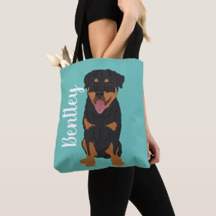 Bolsa Tote Rottweiler Personalizado