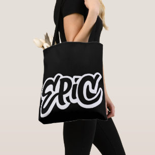 Bolsa Tote Rotulação ÉPICO - grafite - seja preto