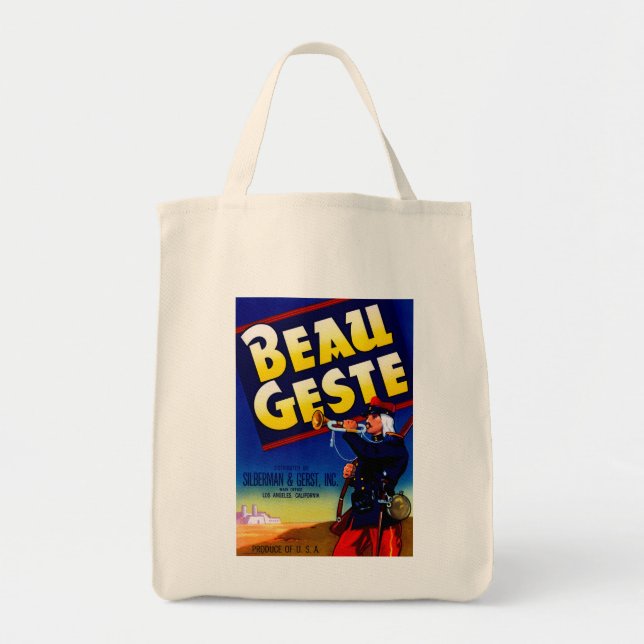 Bolsa Tote Rótulo Beau Geste (Frente)