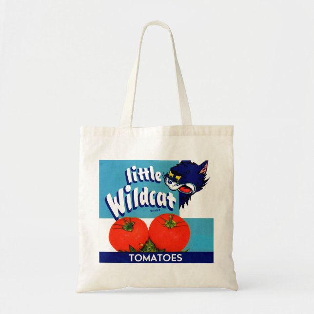 Bolsa Tote Rótulo da caixa de tomate Wildcat (Frente)